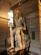 Statua di Poseidone in piazza Chanoux